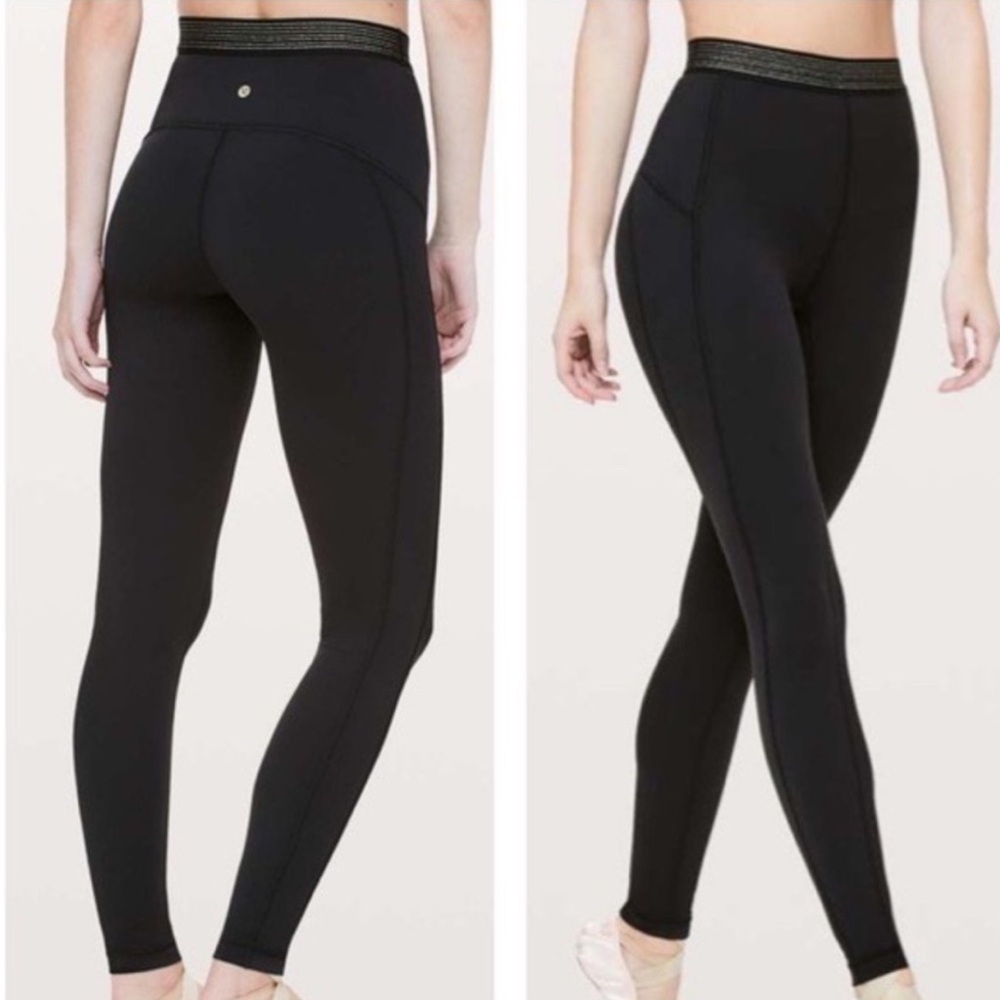 Lululemon Principal Dance Black Leggings- Minor flaw